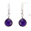 Gehna Jaipur Amethyst Gemstone Studded Earrings For Girls & Women GE01-1587 - Image 3