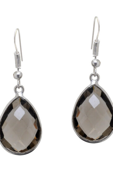 Gehna Jaipur Smoky Quartz Color Stone Studded Earrings For Girls & Women GE01-1590