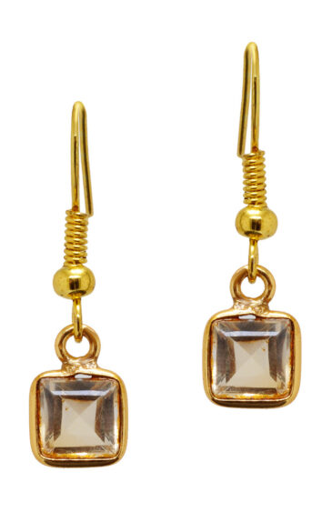 Gehna Jaipur Citrine Gemstone Studded Earrings For Girls & Women GE01-1593