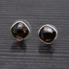 Gehna Jaipur Natural Smoky Quartz Gemstone Studded Earrings For Girls & Women GE01-1599 - Image 7