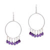 Gehna Jaipur Natural Amethyst Gemstone Studded Earrings For Girls & Women GE01-1603