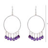Gehna Jaipur Natural Amethyst Gemstone Studded Earrings For Girls & Women GE01-1603 - Image 3