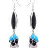 Gehna Jaipur Rose Quartz Onyx &  Turquoise Gemstone Earrings For Girls & Women GE01-1604 - Image 4