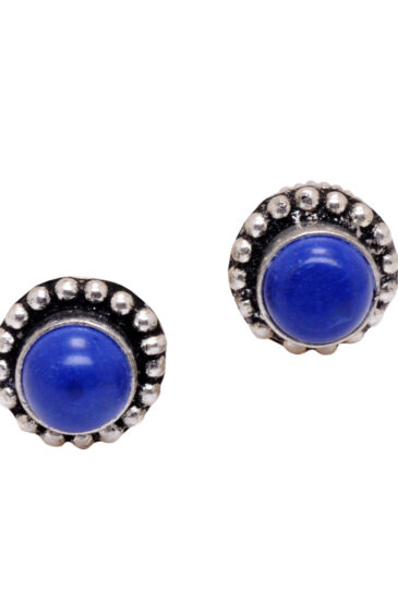 Gehna Jaipur Lapis Lazuli Gemstone Studded Studs For Girls & Women GE01-1609