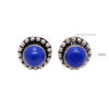 Gehna Jaipur Lapis Lazuli Gemstone Studded Studs For Girls & Women GE01-1609 - Image 3