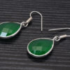 Gehna Jaipur Green Onyx Pear Shape Stone Studded Earrings For Girls & Women GE01-1612 - Image 5