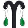 Gehna Jaipur Green Onyx Pear Shape Stone Studded Earrings For Girls & Women GE01-1612 - Image 4