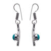Gehna Jaipur Turquoise Color Stone Studded Earrings For Girls & Women GE01-1616 - Image 5