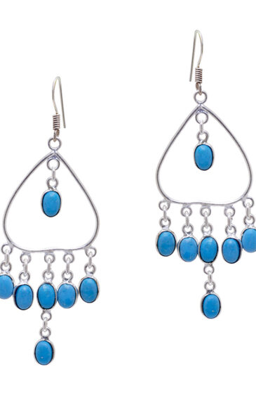 Gehna Jaipur Turquoise Color Stone Studded Earrings For Girls & Women GE01-1619