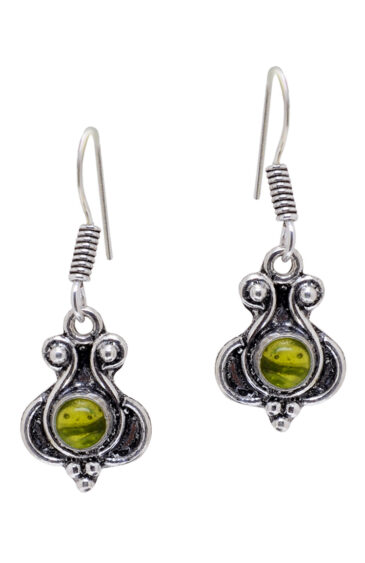 Gehna Jaipur Peridot Color Stone Studded Earrings For Girls & Women GE01-1620