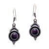 Gehna Jaipur Amethyst Round Shape Stone Studded Earrings For Girls & Women GE01-1621