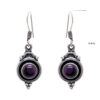 Gehna Jaipur Amethyst Round Shape Stone Studded Earrings For Girls & Women GE01-1621 - Image 3