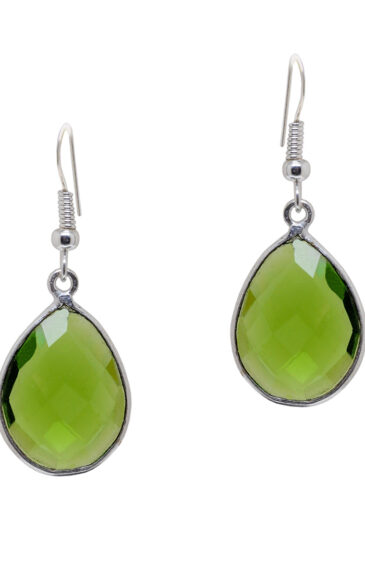 Gehna Jaipur Peridot Color Stone Studded Earrings For Girls & Women GE01-1622