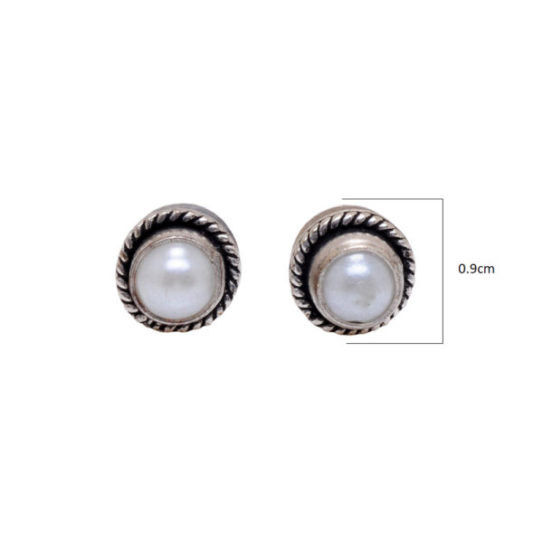 Gehna Jaipur Pearl Studded Earrings For Girls & Women GE01-1623 - Image 3
