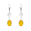 Gehna Jaipur Yellow Chalcedony Color Stone Studded Dangle Earrings  For Girls & Women GE01-1628 - Image 3