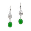 Gehna Jaipur Green Onyx Color Stone Studded Dangle Earrings  For Girls & Women GE01-1630