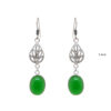 Gehna Jaipur Green Onyx Color Stone Studded Dangle Earrings  For Girls & Women GE01-1630 - Image 3
