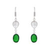 Gehna Jaipur Onyx Color Stone Studded Oval Shaped Earrings For Girls & Women GE01-1637 - Image 4