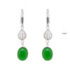 Gehna Jaipur Onyx Color Stone Studded Oval Shaped Earrings For Girls & Women GE01-1637 - Image 3