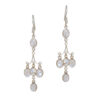Gehna Jaipur Natural White Moonstone Studded Dangle Earrings For Girls & Women GE01-1640