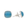 Gehna Jaipur Blue Chalcedony Color Stone Studded Cushion Shaped Earrings  For Girls & Women GE01-1647 - Image 5
