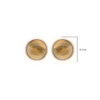 Gehna Jaipur Yellow Citrine Color Stone Studded Round Shaped Earrings  For Girls & Women GE01-1649 - Image 3