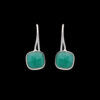 Gehna Jaipur Emerald Color stone Studded Cushion Shaped Earrings For Girls & Women GE01-1653 - Image 4
