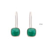 Gehna Jaipur Emerald Color stone Studded Cushion Shaped Earrings For Girls & Women GE01-1653 - Image 2