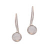 Gehna Jaipur White Sapphire Color stone Studded Round Shaped Earrings For Girls & Women GE01-1655