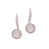 Gehna Jaipur White Sapphire Color stone Studded Round Shape Earrings For Girls & Women GE01-1657