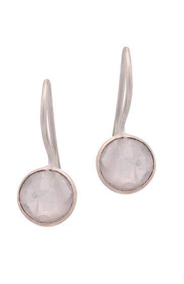 Gehna Jaipur White Sapphire Color stone Studded Round Shape Earrings For Girls & Women GE01-1657