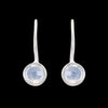 Gehna Jaipur White Sapphire Color stone Studded Round Shape Earrings For Girls & Women GE01-1657 - Image 4
