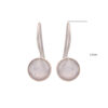 Gehna Jaipur White Sapphire Color stone Studded Round Shape Earrings For Girls & Women GE01-1657 - Image 3