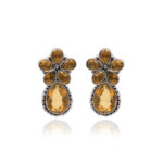 Gehna Jaipur Citrine Color Stone Studded Earrings  For Girls & Women GE01-1664