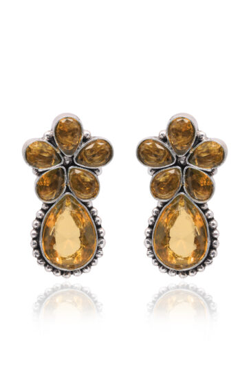 Gehna Jaipur Citrine Color Stone Studded Earrings  For Girls & Women GE01-1664