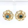 Gehna Jaipur Moissanite Polki & Blue Sapphire Studded Earring Made In 925 Silver For Girls & Women PJ-1001 - Image 2
