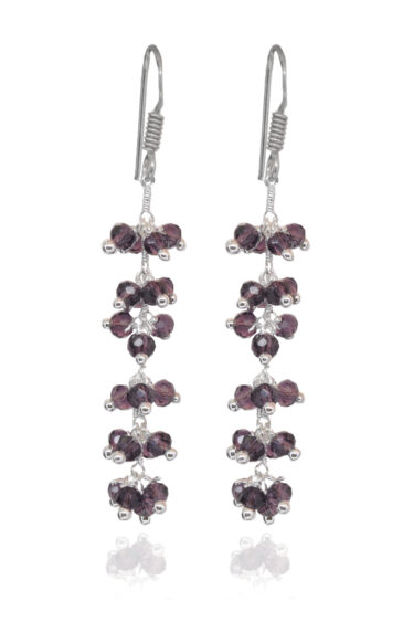Gehna Jaipur Amethyst Zircon Beads Dangle Drop Style Earrings For Girls & Women CE-1108