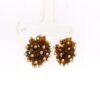 Gehna Jaipur Citrine Color Zircon Beads Studs For Girls & Women CE-1179 - Image 4