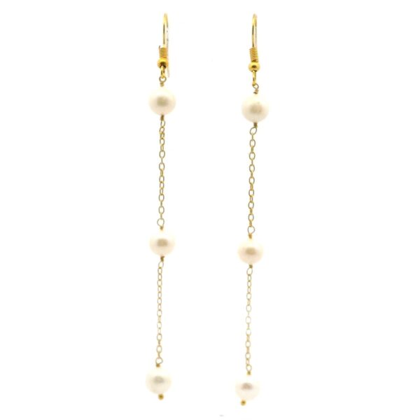 Gehna Jaipur Pearl Beaded Earrings In .925 Sterling Silver For Girls & Women ES-1902