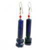 Gehna Jaipur Lapis Lazuli Gemstone Earrings Made In .925 Solid Silver For Girls & Women ES-1910 - Image 3