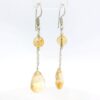 Gehna Jaipur Citrine Round & Drops Gemstone Earrings Made In .925 Solid Silver For Girls & Women ES-1911 - Image 3