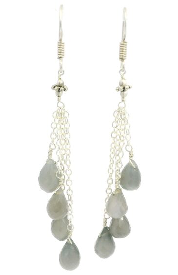 Gehna Jaipur Labradorite Gemstone Earrings Made In .925 Solid Silver For Girls & Women ES-1912