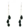 Gehna Jaipur Black Spinel Drop Gemstone Earrings Made In .925 Solid Silver For Girls & Women ES-1916 - Image 4