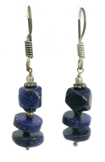 Gehna Jaipur Lapis Lazuli Gemstone Earrings Made In .925 Solid Silver For Girls & Women ES-1917