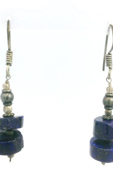 Gehna Jaipur Lapis Lazuli Gemstone Earrings Made In .925 Solid Silver For Girls & Women ES-1924