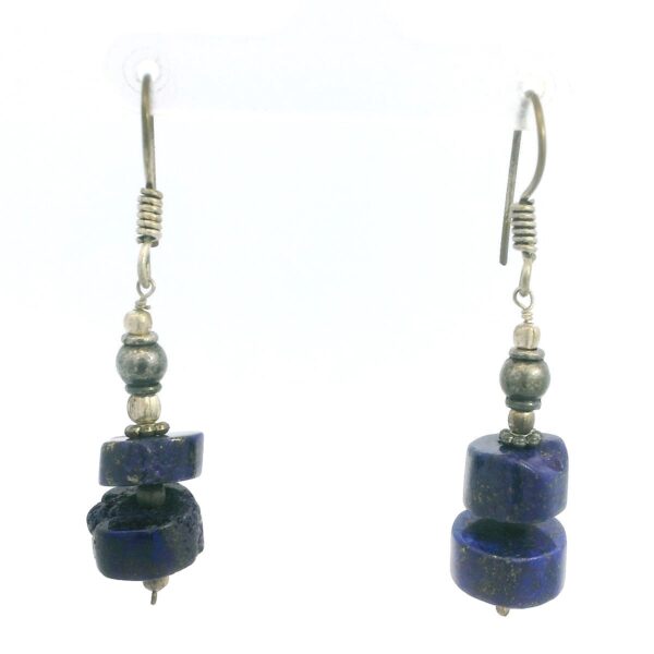 Gehna Jaipur Lapis Lazuli Gemstone Earrings Made In .925 Solid Silver For Girls & Women ES-1924