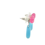 Gehna Jaipur Tourmaline & Aquamarine Gemstone Knotted Earrings In Silver For Girls & Women ES-1927 - Image 4