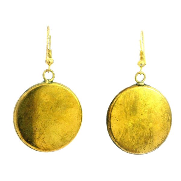 Gehna Jaipur Turquoise & Coral Gemstone Round Shape Tibetan Earrings For Girls & Women IE-1020