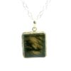 Gehna Jaipur Labradorite Octagon Shape Gemstone Studded 925 Sterling Silver Pendant For Girls & Women SP03-1113
