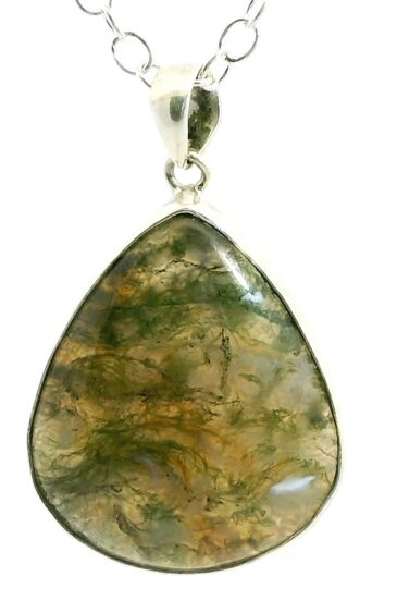 Gehna Jaipur Labradorite Pear Shape Gemstone Studded 925 Sterling Silver Pendant For Girls & Women SP03-1115